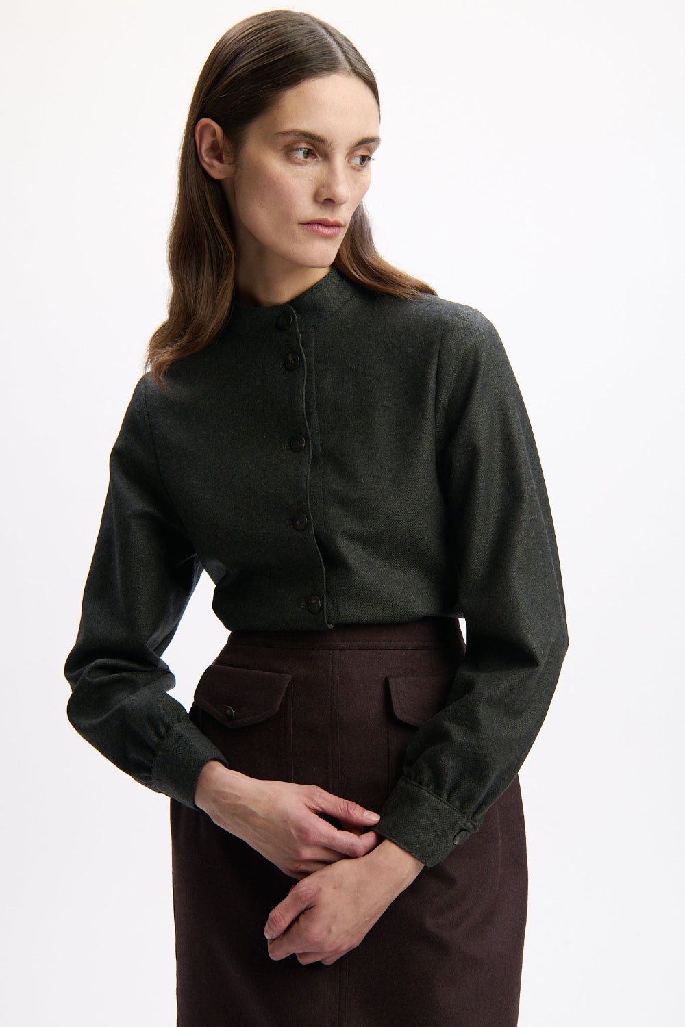 felicitas-damen-jacke-josana-wollmischung-stehkragen image 2