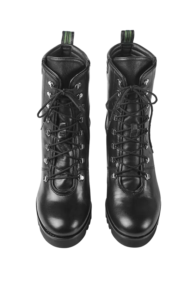 g-ssl-stiefelette-damen-schn-rstiefelette-aus-glattleder-grau-schwarz image 1