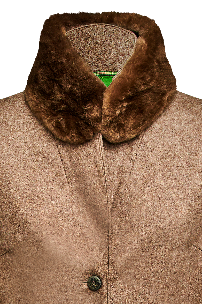 g-ssl-mantel-aus-loden-mit-pelz-eleganter-damen-lodenmantel-in-braun image 2