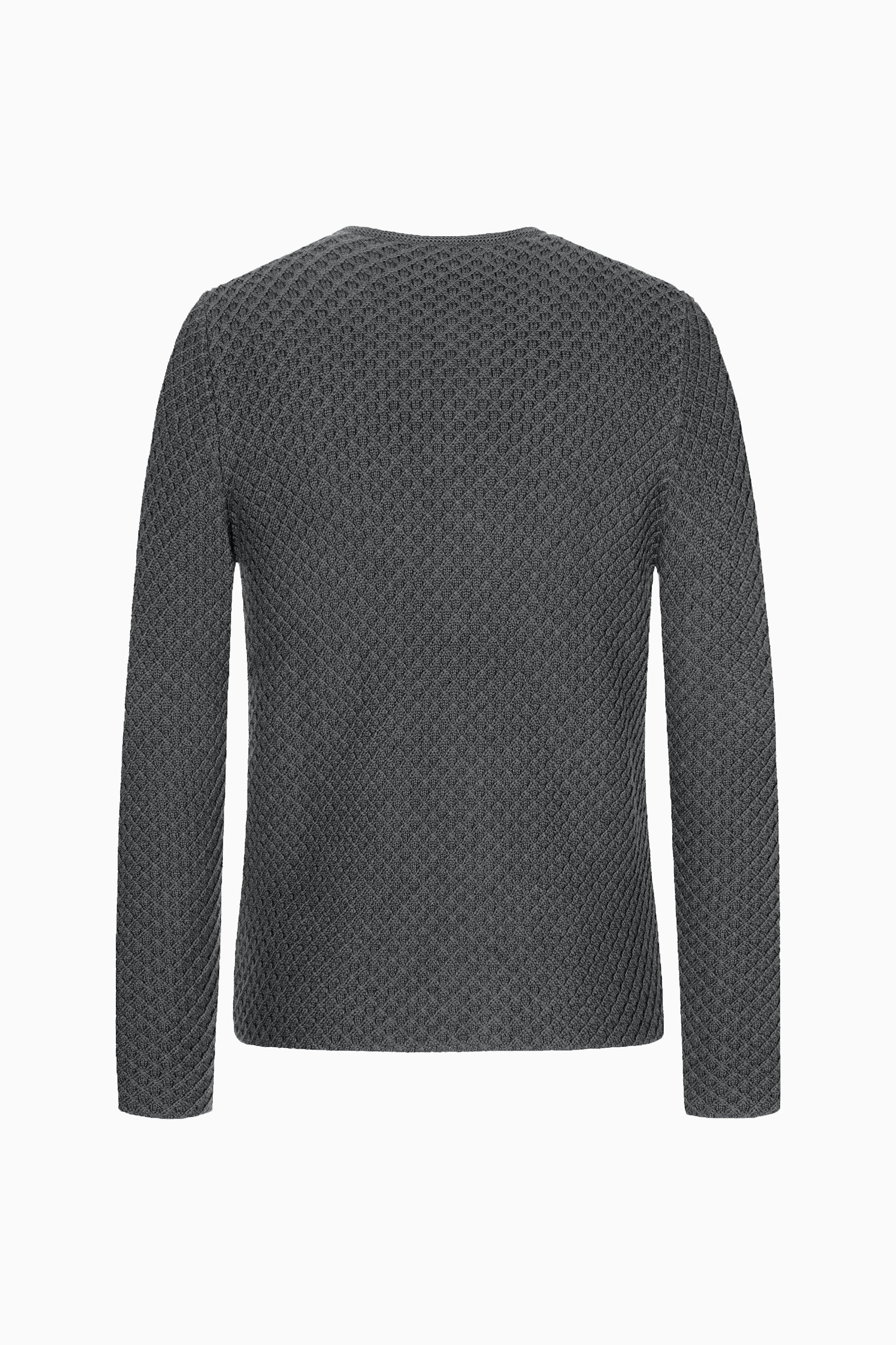 gottseidank-xaver-uni-herrenstrickjacke-im-waffelmuster image 2