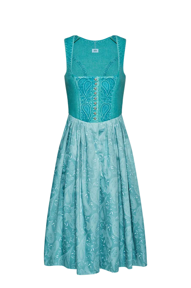 g-ssl-stickerei-dirndl-blau-70cm-aus-bauernleinen image 1