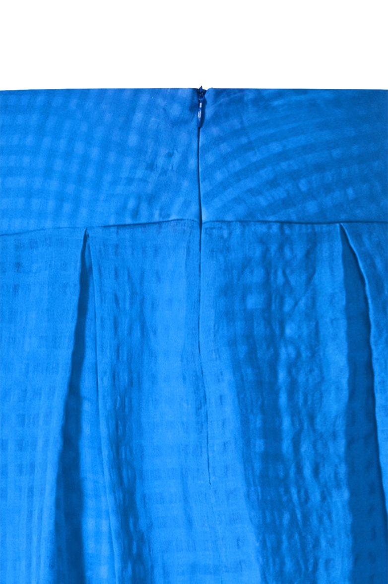 g-ssl-dirndlrock-im-karomuster-blau-aus-baumwoll-seide image 4