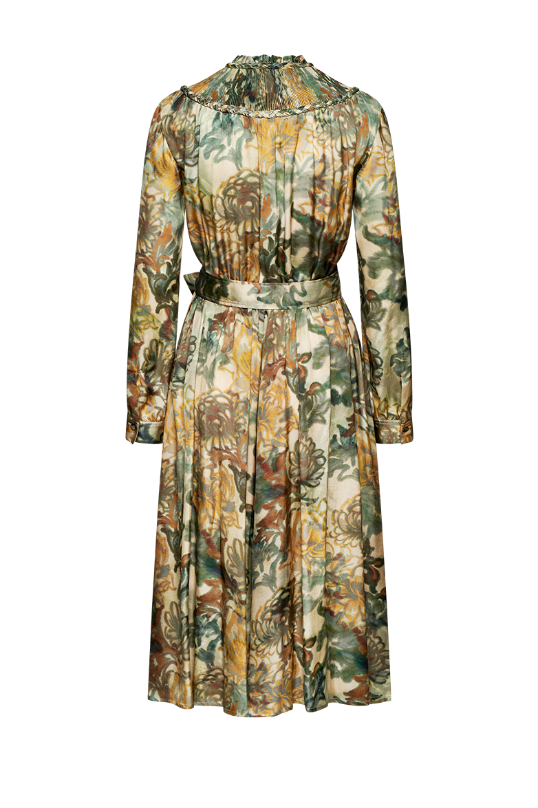 g-ssl-luftiges-jagdkleid-damen-viskose-kleid-gr-n-mit-jagdprint image 2