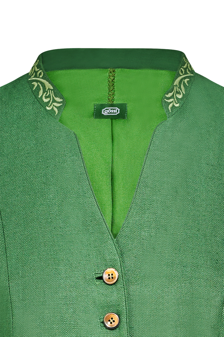 g-ssl-gilet-mit-kragenstickerei-damen-gr-n image 2