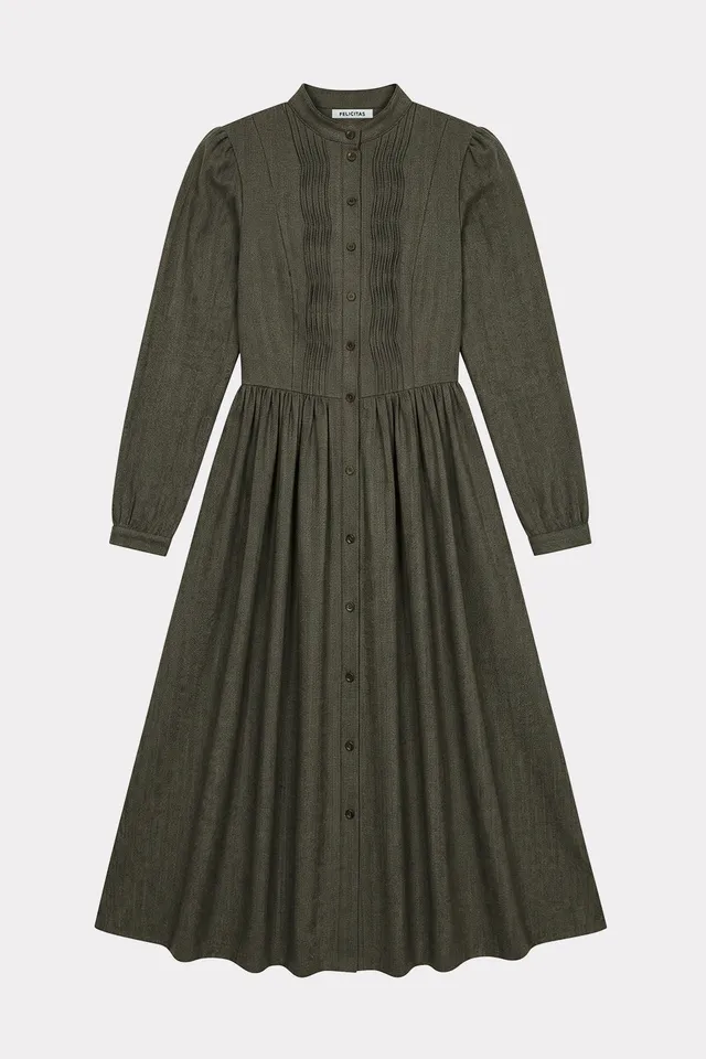 felicitas-damen-kleid-kalmira-baumwoll-flanell-kleid image 1