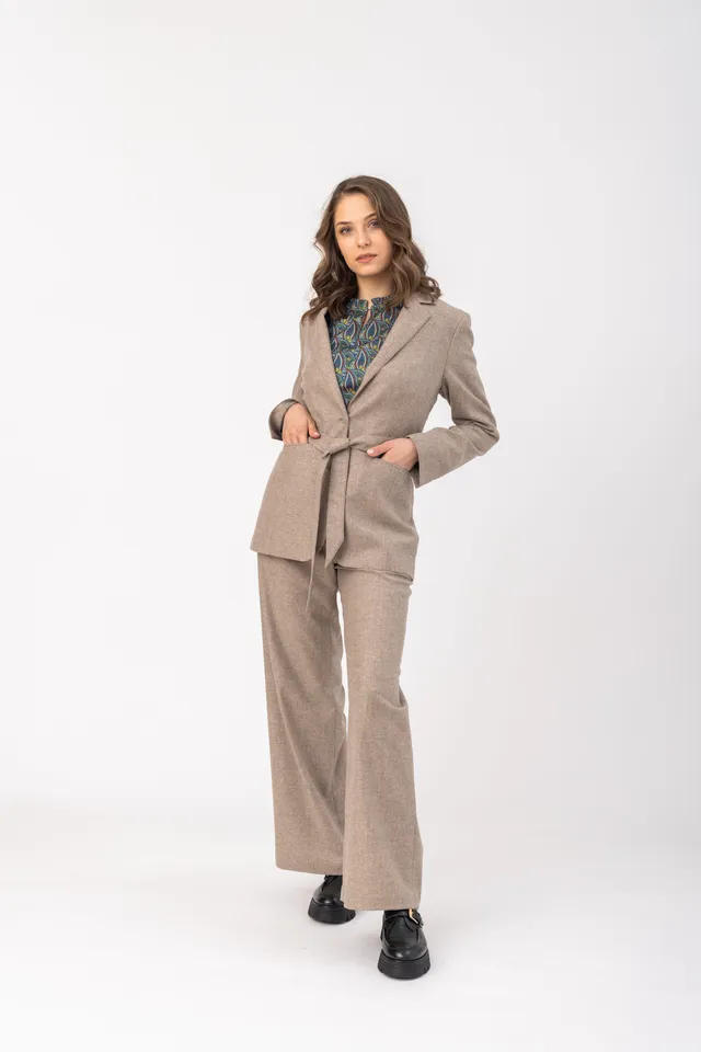 felicitas-damen-hose-hildine-wolle-lang image 1