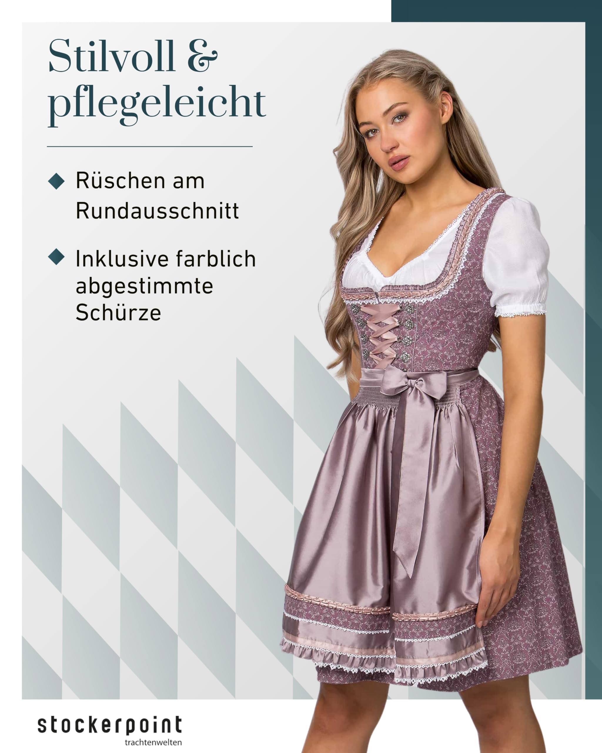 stockerpoint-ruby-mini-dirndl-floral-mit-strass-miederhaken image 2