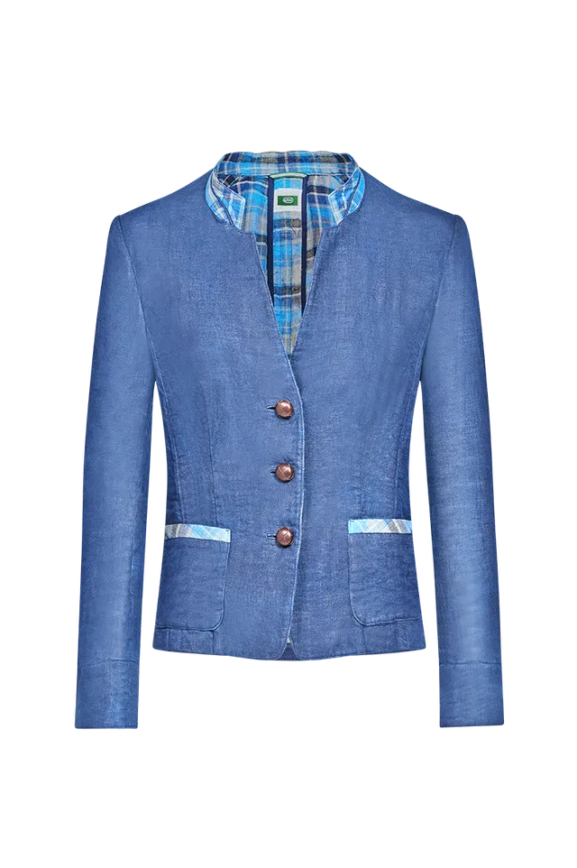 g-ssl-freizeitjacke-aus-leinen-double-blau-mit-lederknopf image 1