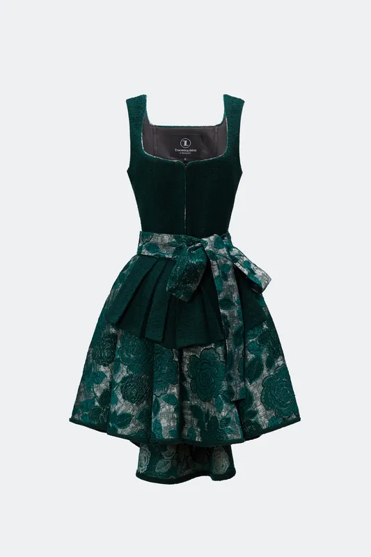traumtrachten-designerdirndl-zita-mit-tweedmieder-in-gr-n image 1