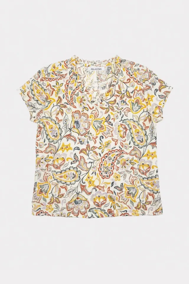felicitas-bernadette-damen-bluse-kurzarm-elegant image 1