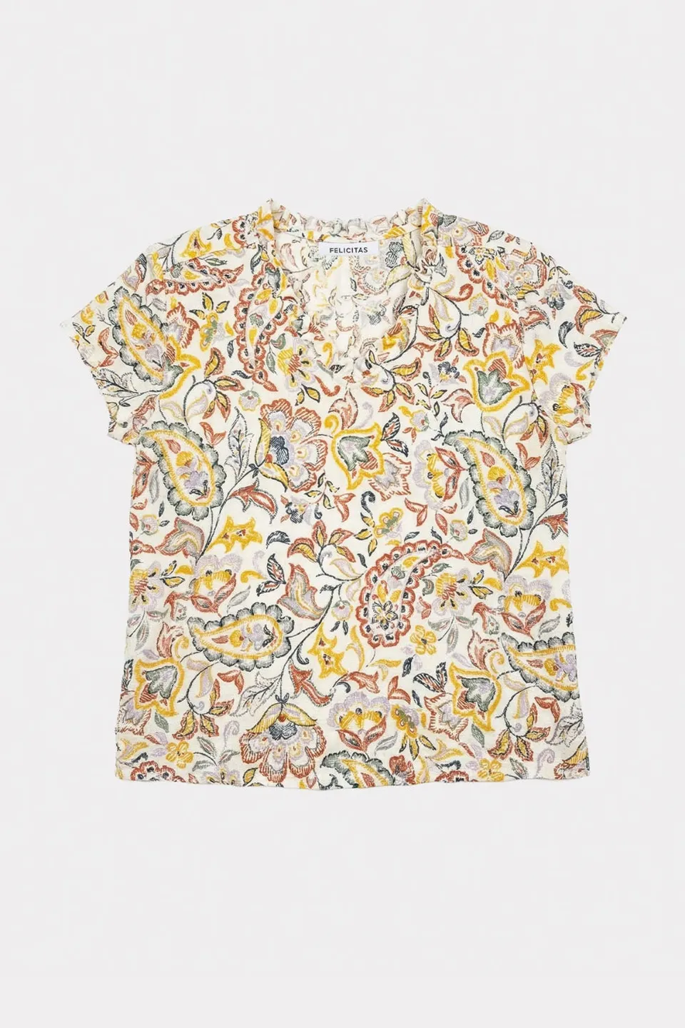 felicitas-bernadette-damen-bluse-kurzarm-elegant image 1