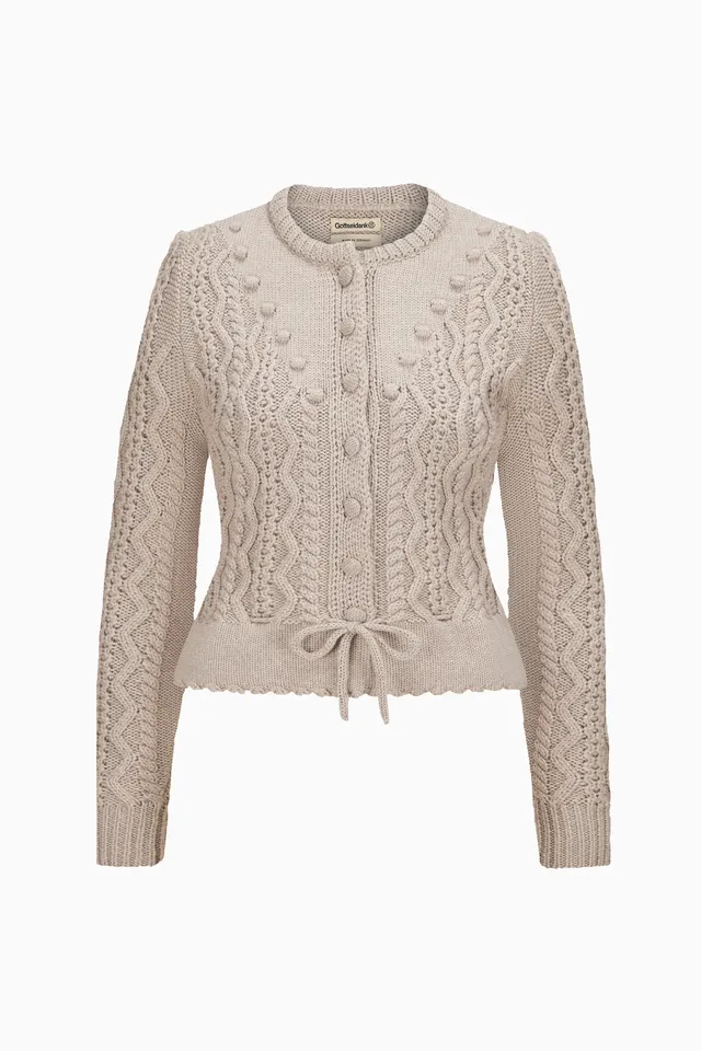 gottseidank-damenstrickjacke-lene-strickjacke-mit-zopfmuster image 1