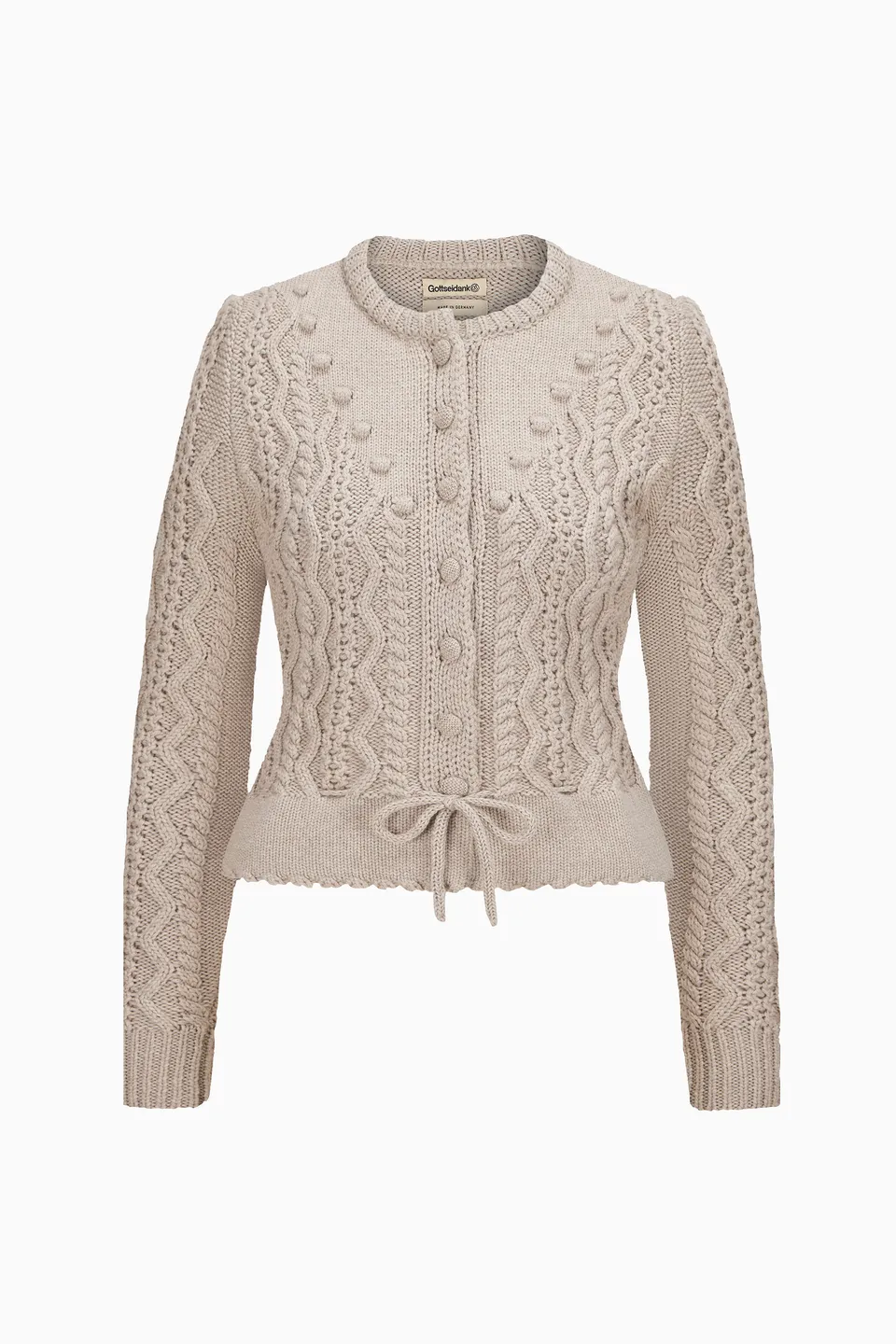 gottseidank-damenstrickjacke-lene-strickjacke-mit-zopfmuster image 1