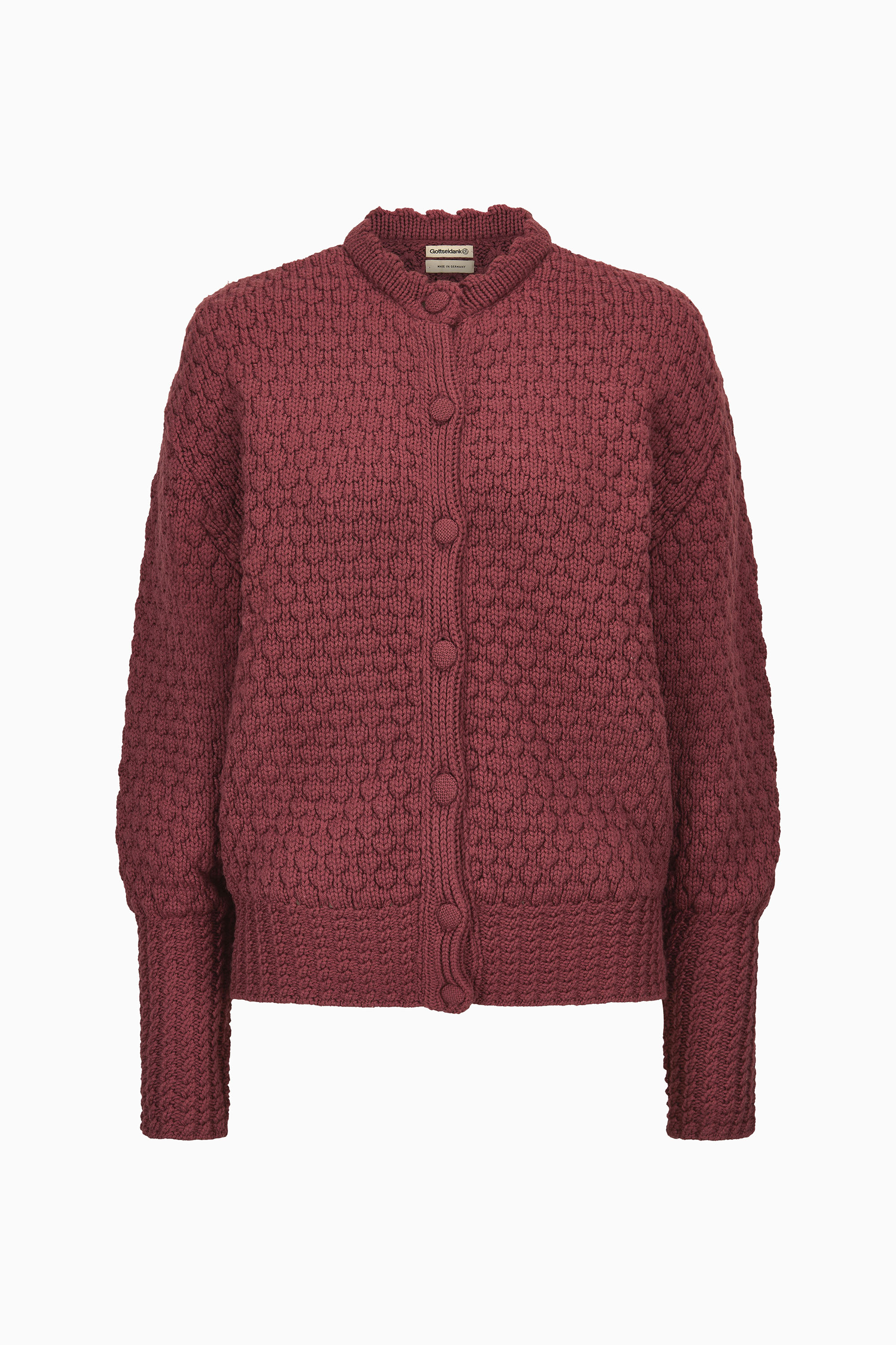 gottseidank-damenstrickjacke-paula-mit-perlmuster image 1