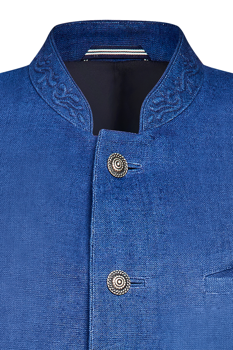 g-ssl-janker-bauernleinen-trifft-blaudruck-herren-blau image 3