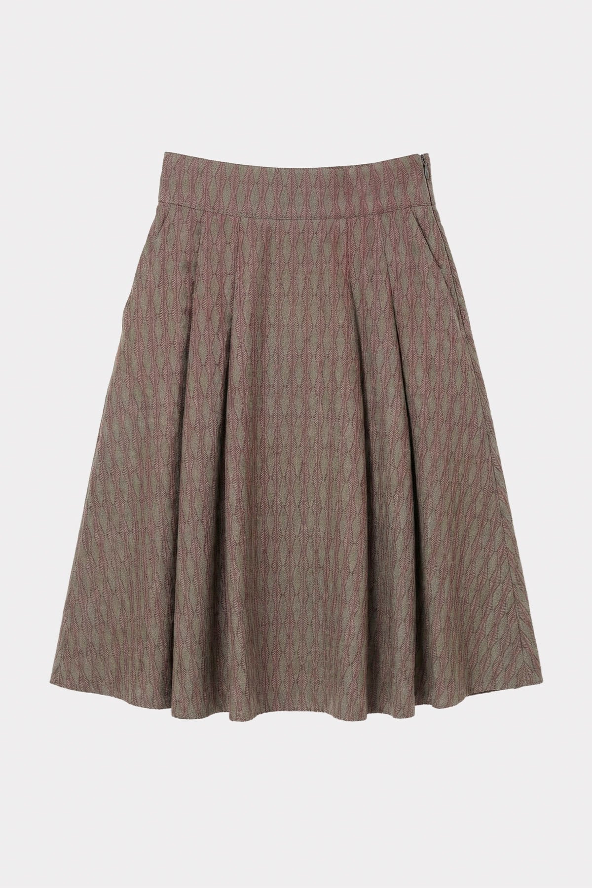 felicitas-rosa-damen-faltenrock-knielang-mit-gummibund image 1