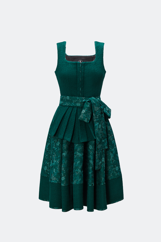 traumtrachten-designerdirndl-amalie-mit-tweedmieder-in-tannengr-n image 3