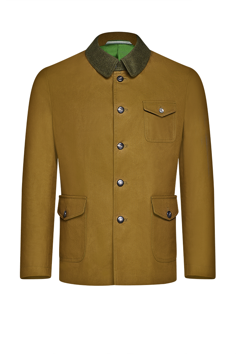 g-ssl-outdoor-jacke-gewachste-baumwolle-braun-herren image 1