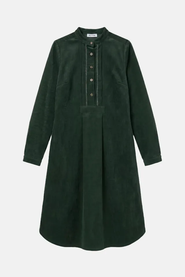 felicitas-kareen-damen-feincord-kleid-mit-stehkragen image 1