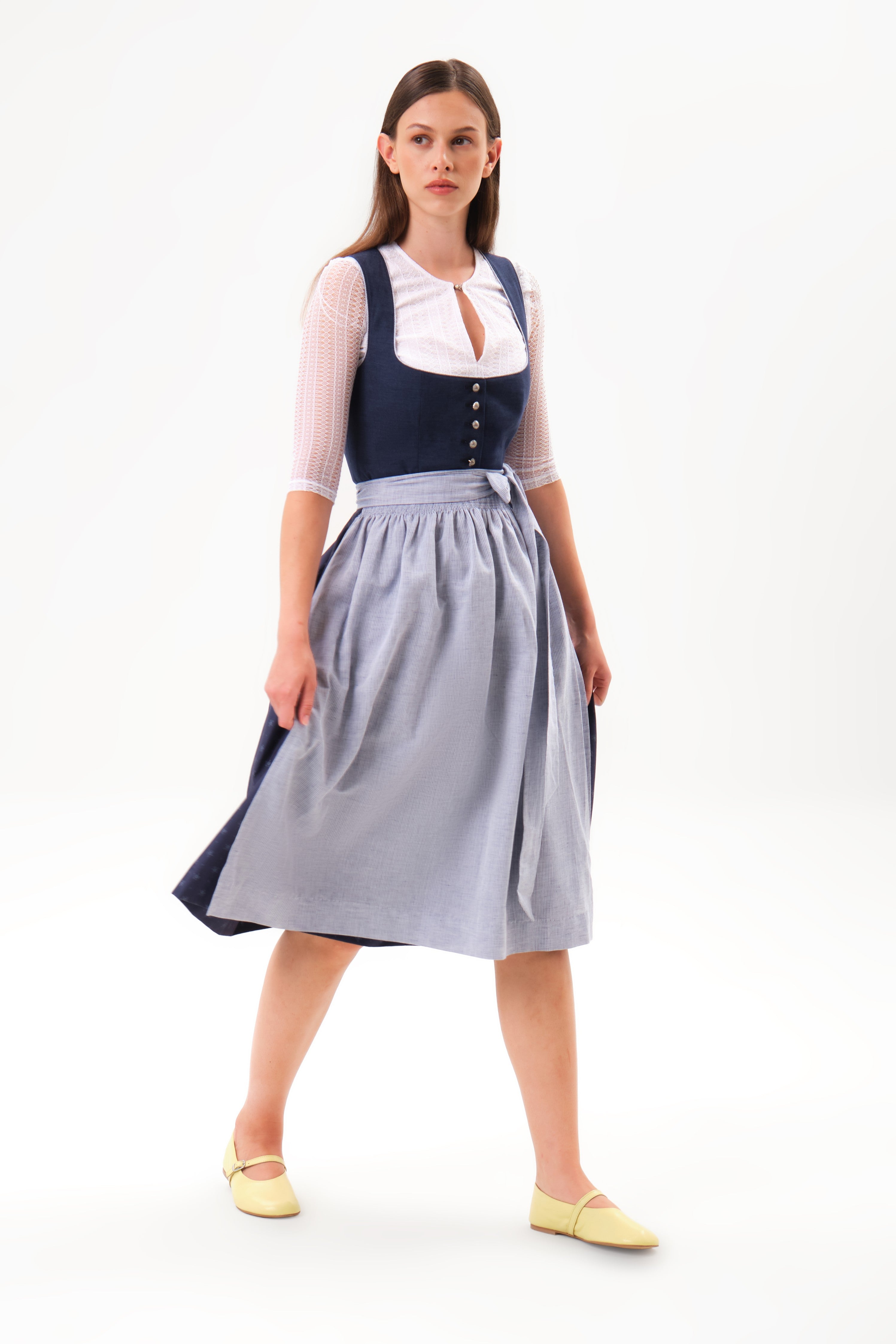 felicitas-damen-dirndl-dala-leinenmischung-streifensch-rze-marine image 1