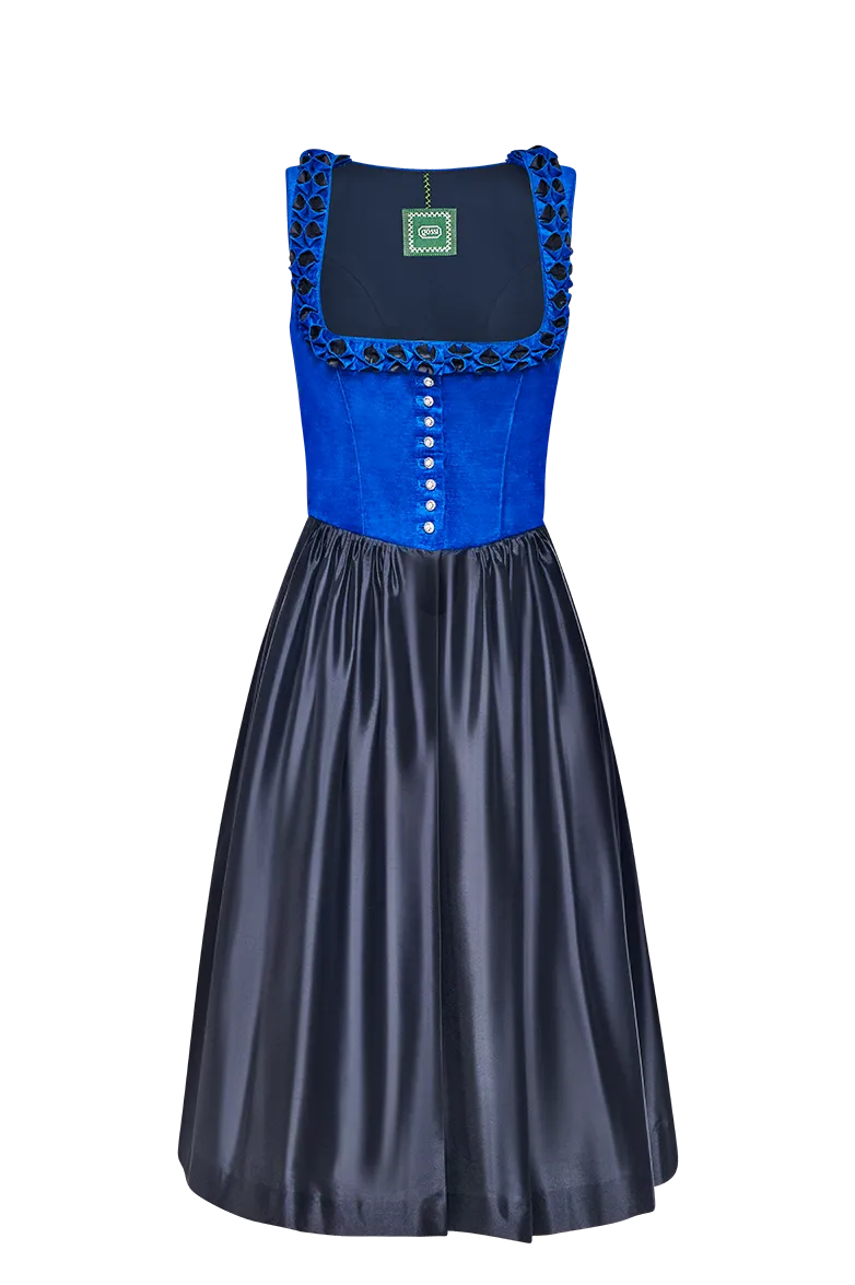 g-ssl-dirndl-leuchtender-blaudruck-samt-70-cm image 1