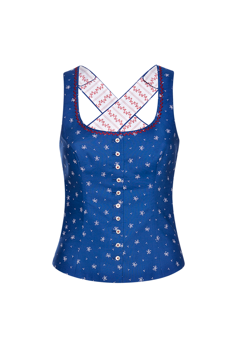 g-ssl-blaudruck-mieder-baumwolle-damen-trachtenmieder-blau image 1