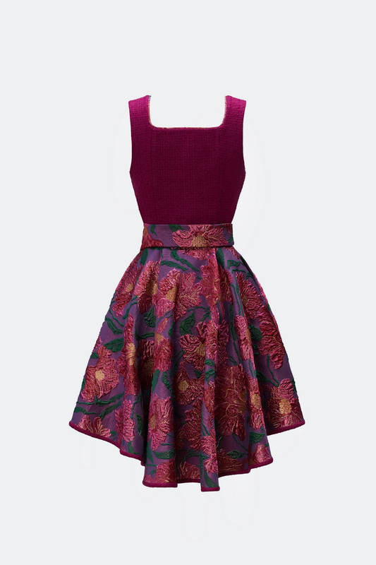 traumtrachten-designerdirndl-zita-mit-tweedmieder-in-lila image 2