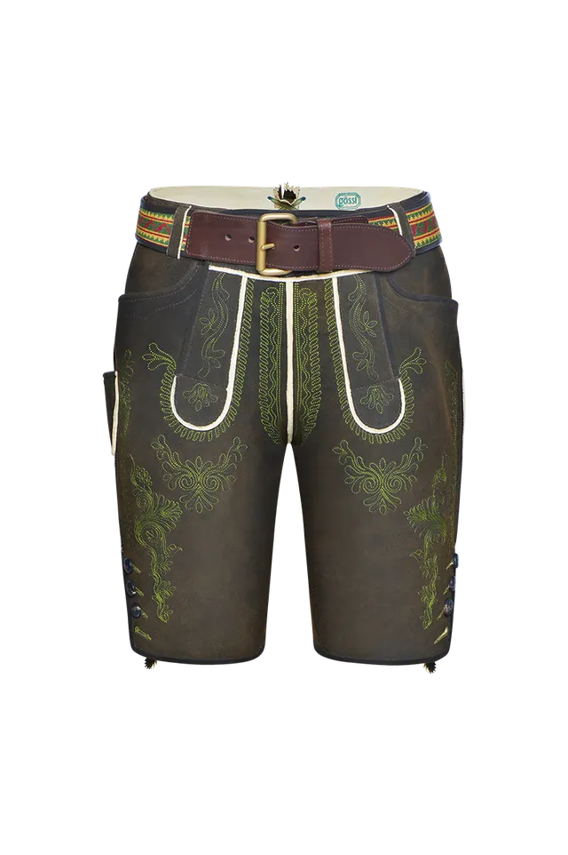 g-ssl-die-pr-chtige-hirschlederhose-reliefstickerei-mittelbraun-herren image 1