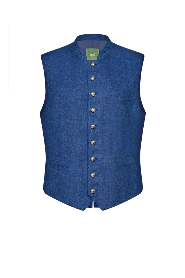 g-ssl-ausseer-gilet-fischgrat-herren-trachtengilet-leinen image 1
