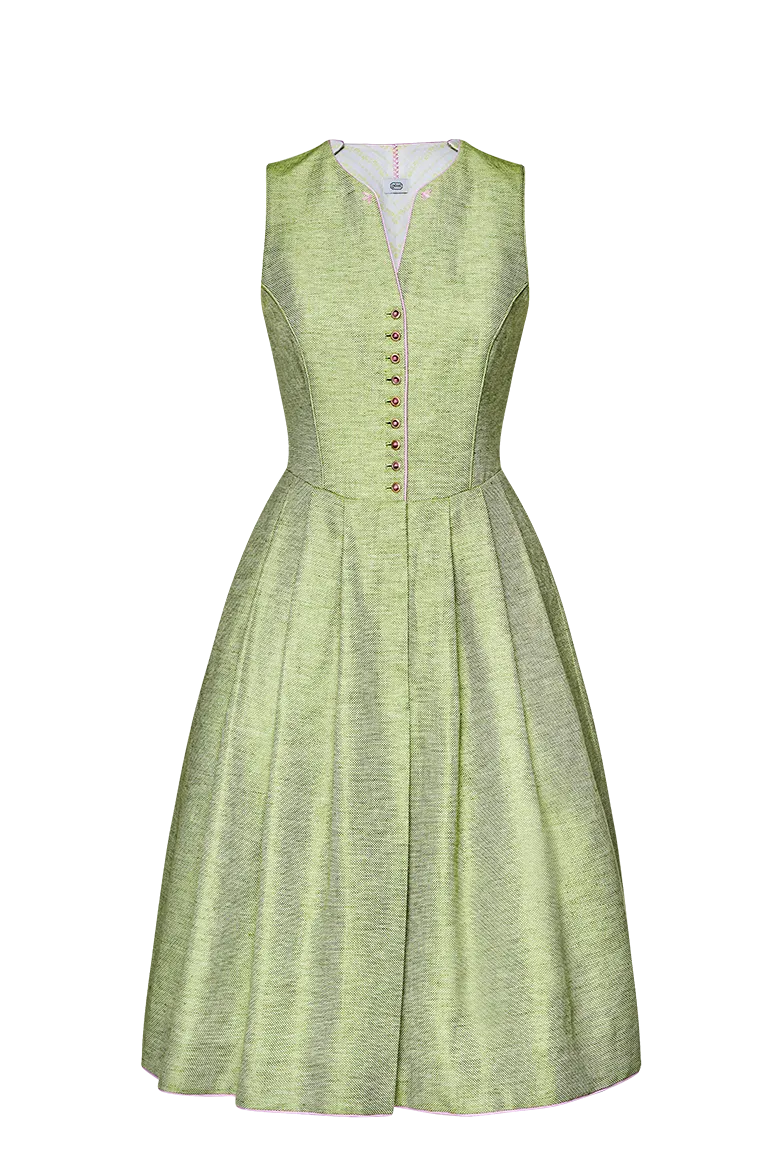 g-ssl-melange-dirndl-hochgeschlossen-mit-glaskn-pfen-70-cm image 1