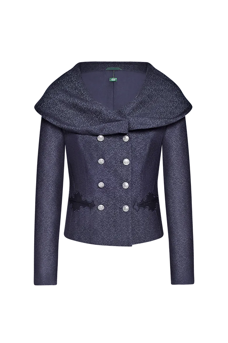 g-ssl-carmen-jacke-wolle-jacquard-grau-schwarz-damen-doppelreiher image 1