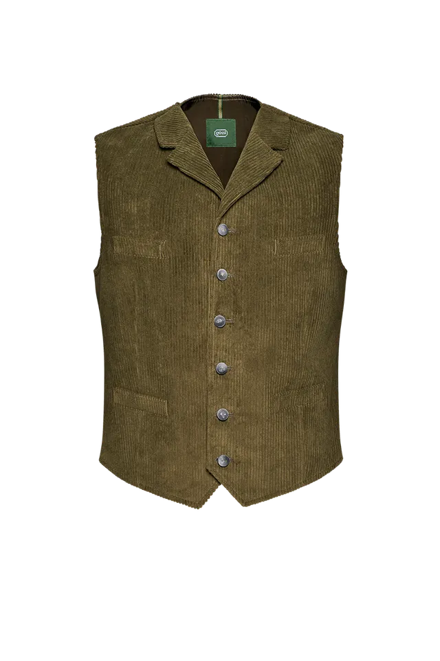 g-ssl-cordgilet-mit-revers-gr-n-herren-trachtengilet image 1