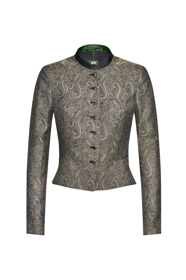 g-ssl-dirndljacke-paisleyjacquard-jacke-grau-schwarz-seide image 1