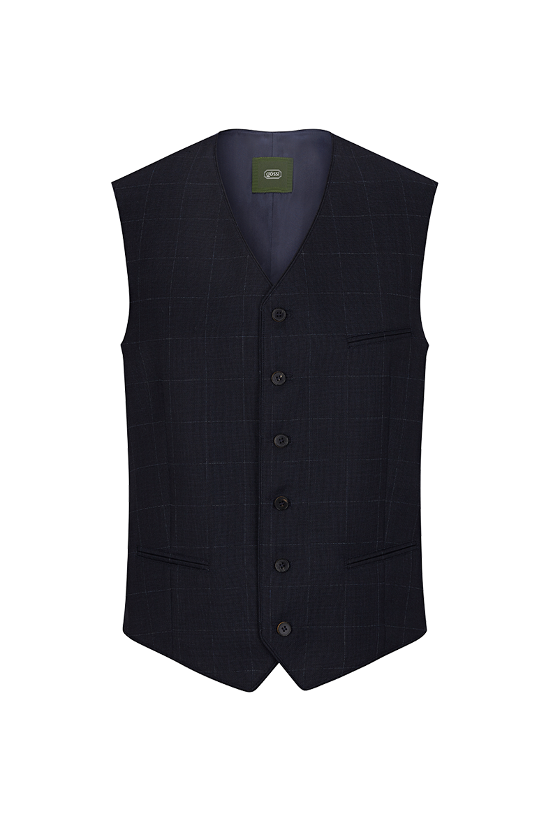 g-ssl-am-firmament-business-gilet-herren-blau-wolle-seide image 1