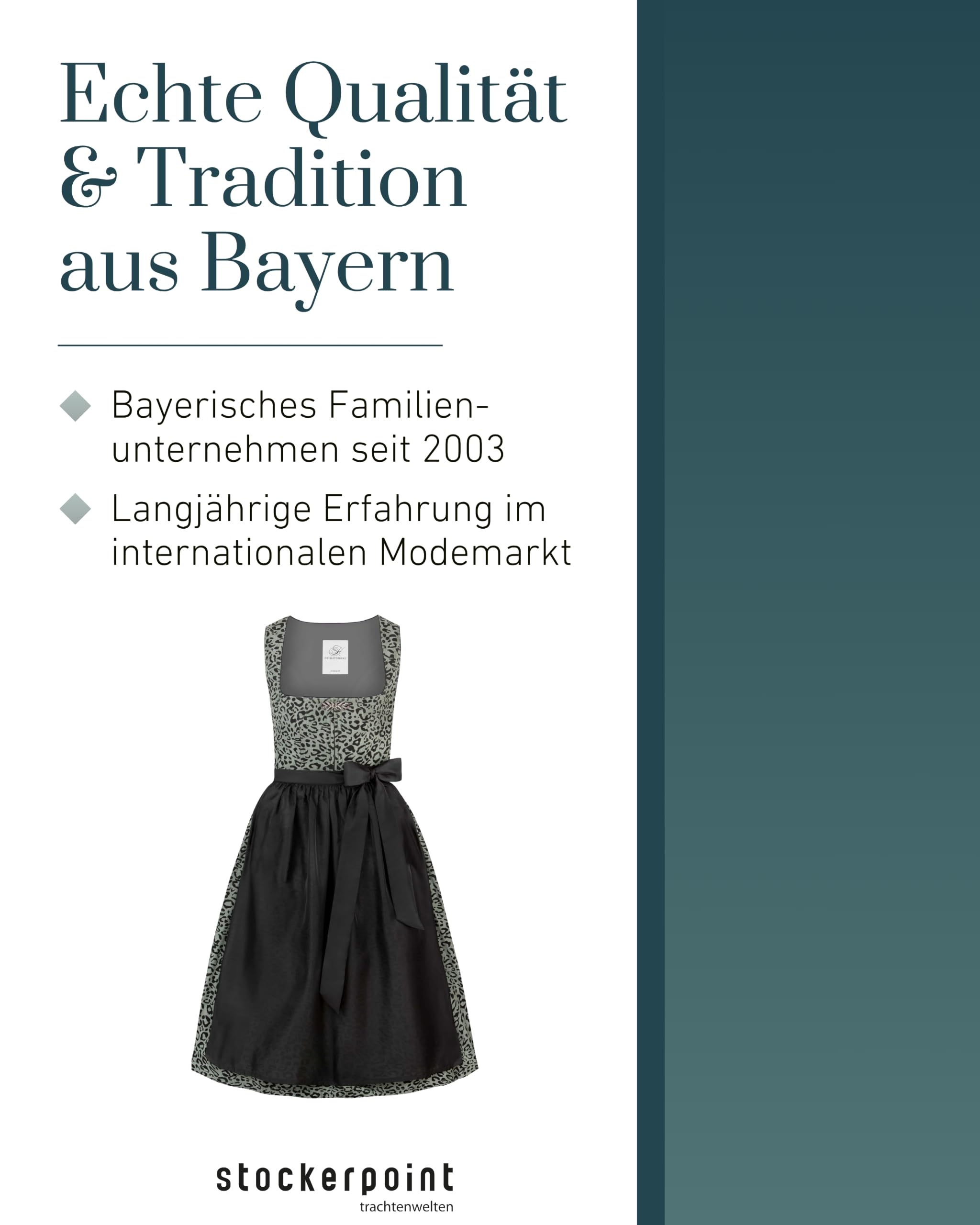 stockerpoint-dirndl-ravinna-leo-muster-dirndl-mit-zierverschluss image 6