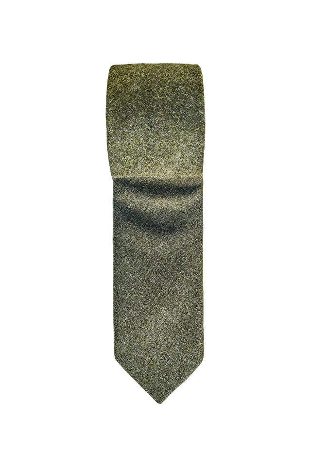 g-ssl-krawatte-aus-echtem-loden-gr-n-f-r-m-nner image 1