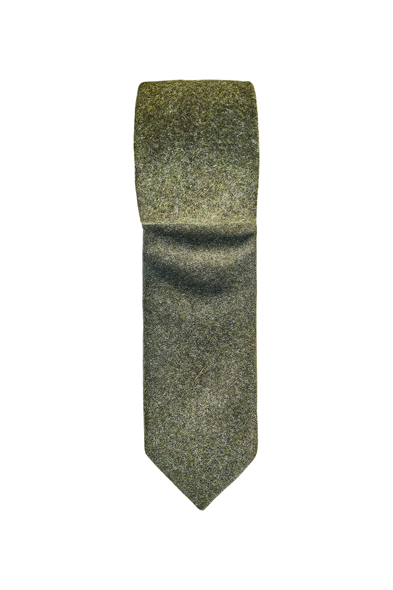 g-ssl-krawatte-aus-echtem-loden-gr-n-f-r-m-nner image 1