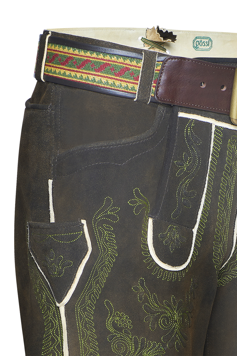 g-ssl-7-nahtige-lederhose-hirschleder-altschwarz-braun image 4
