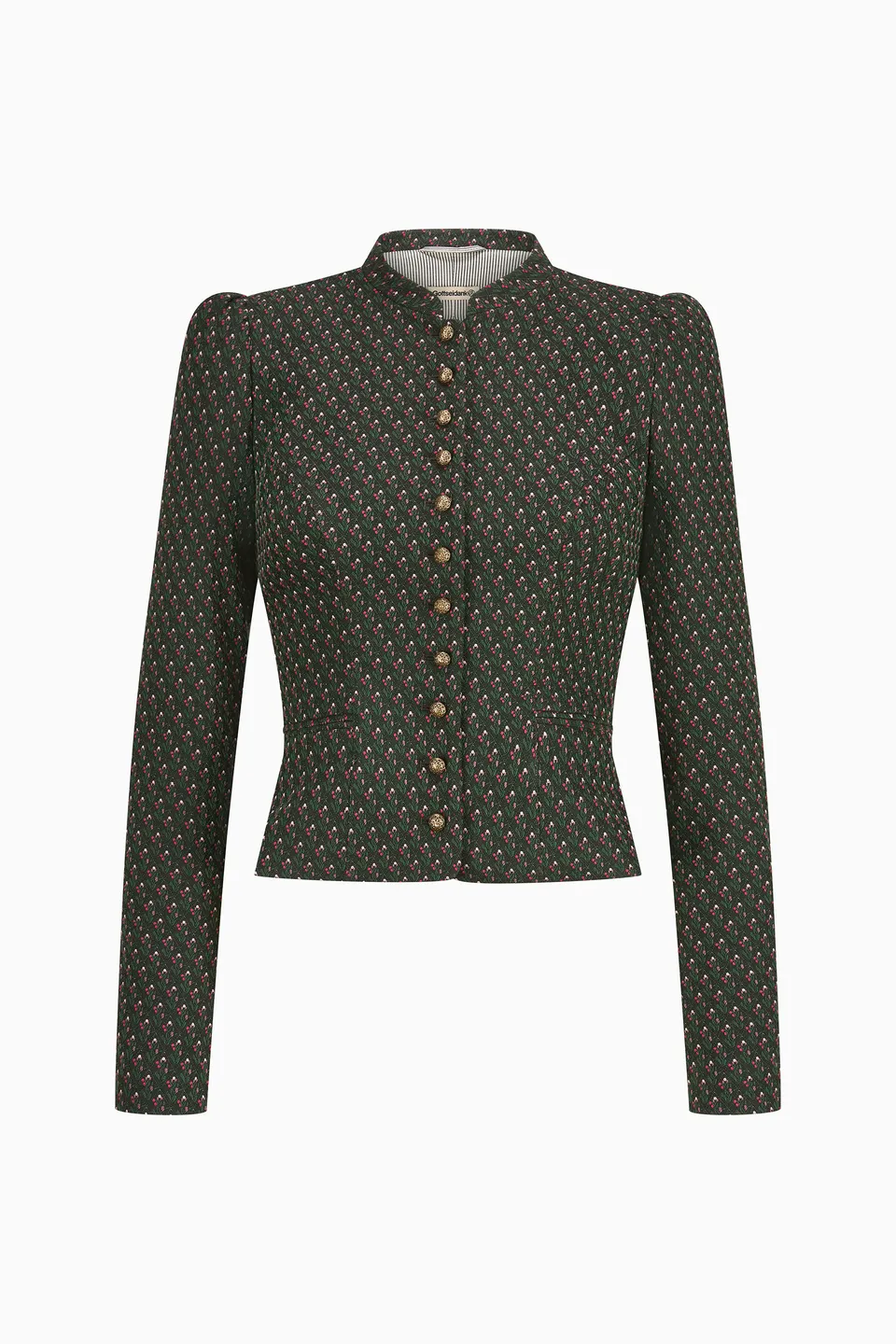 gottseidank-damenmiederjacke-belinda-mit-stehkragen-und-langem-puffarm image 1