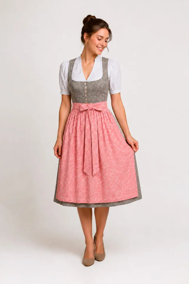 felicitas-damen-dirndl-dorothea-baumwolldirndl-rosa image 1