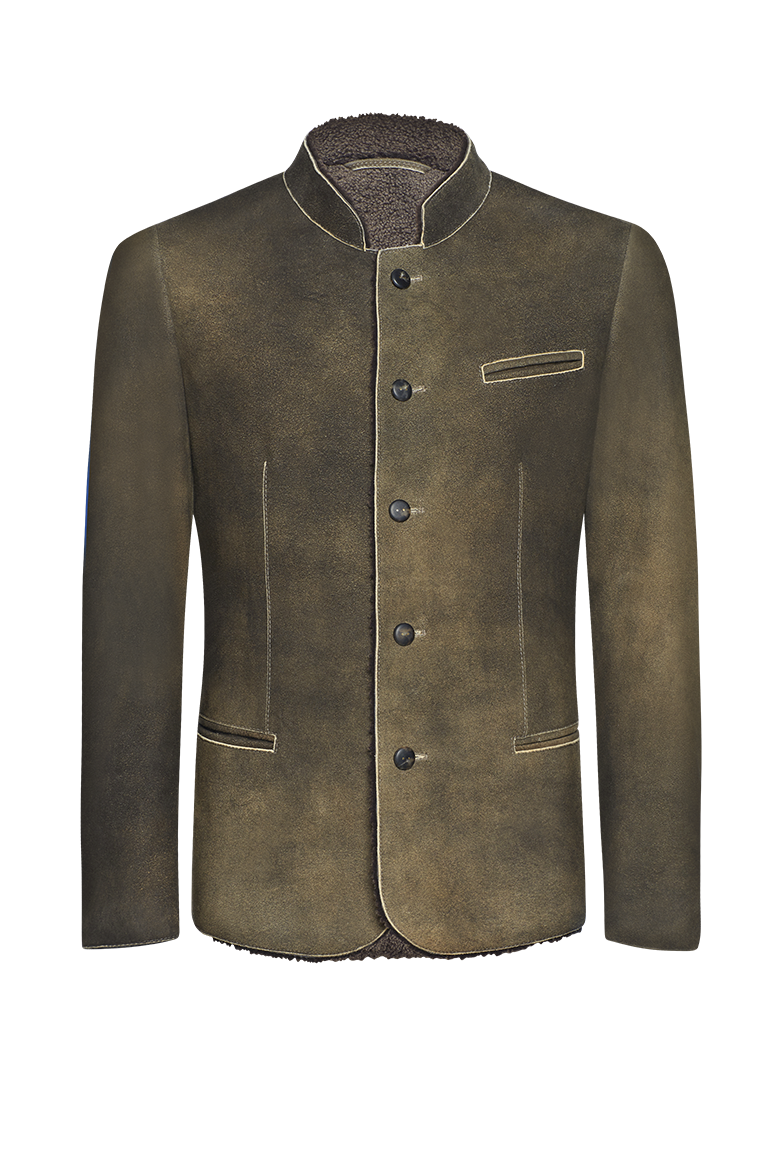 g-ssl-hirschlederjacke-herren-mit-lammfellfutter image 1