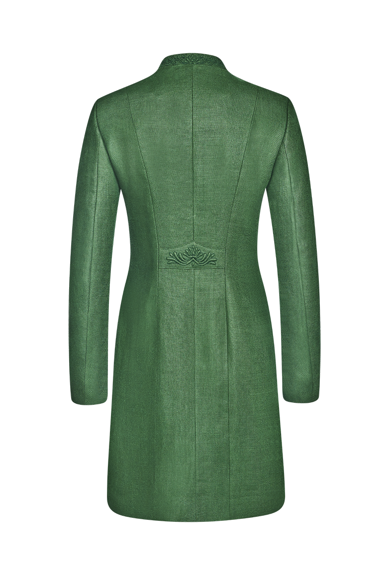 g-ssl-gehrock-traditionelle-ranken-leinen-gr-n-damen image 2