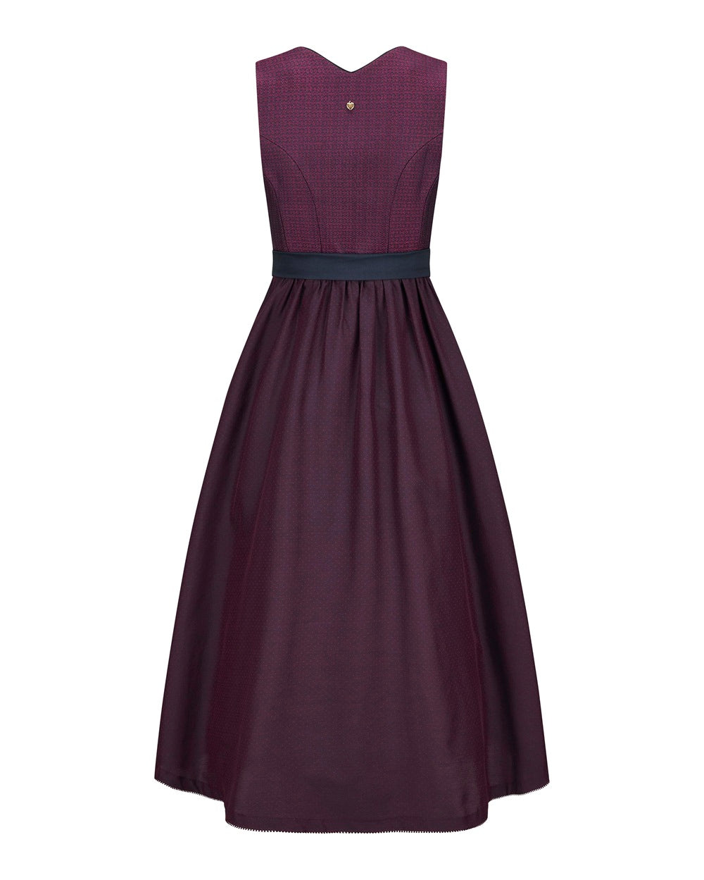 alpenherz-dirndl-greta-dunkelblau-beere-jacquard image 2