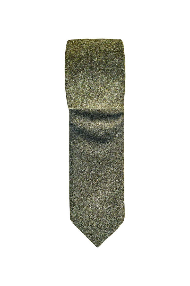 g-ssl-krawatte-aus-echtem-loden-gr-n-f-r-m-nner image 1