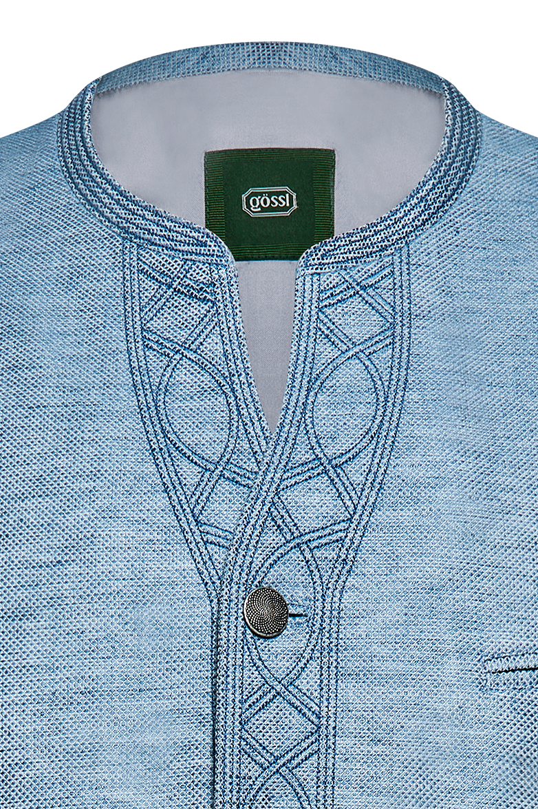g-ssl-herren-gilet-aus-leinen-baumwolle-blau-mit-stehkragen image 3