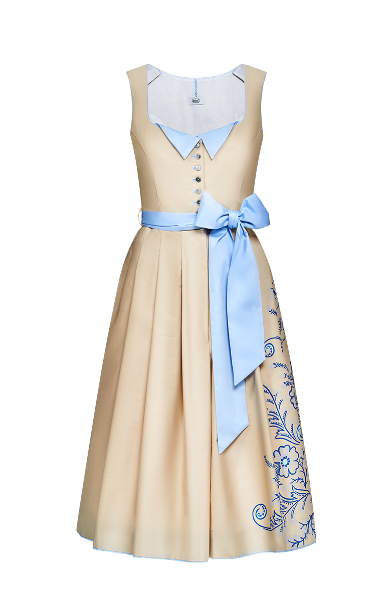 g-ssl-dirndl-kleid-damen-aus-baumwolle-mit-modelmuster-und-hexenstich image 1