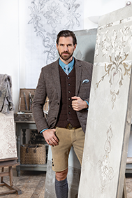 g-ssl-steppgilet-links-links-strick-wolle-seidenfutter-herren-braun image 7