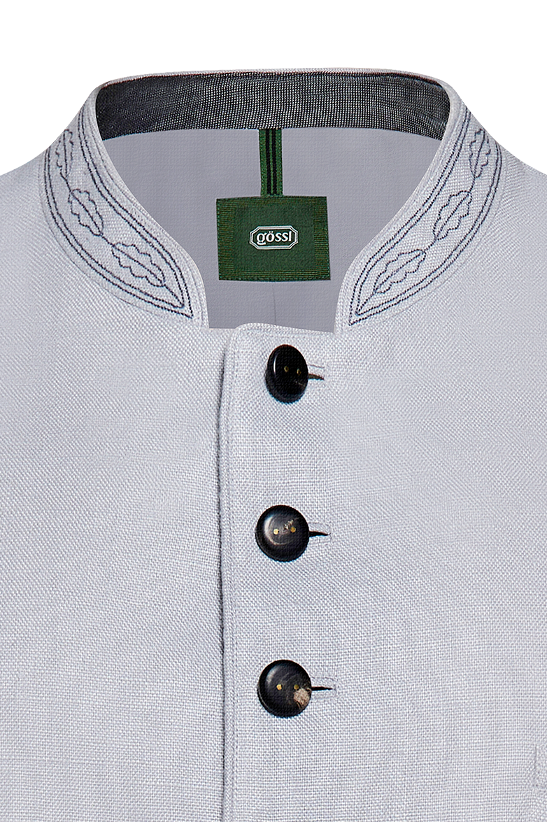 g-ssl-klassiker-leinen-gilet-grau-schwarz-herren image 3