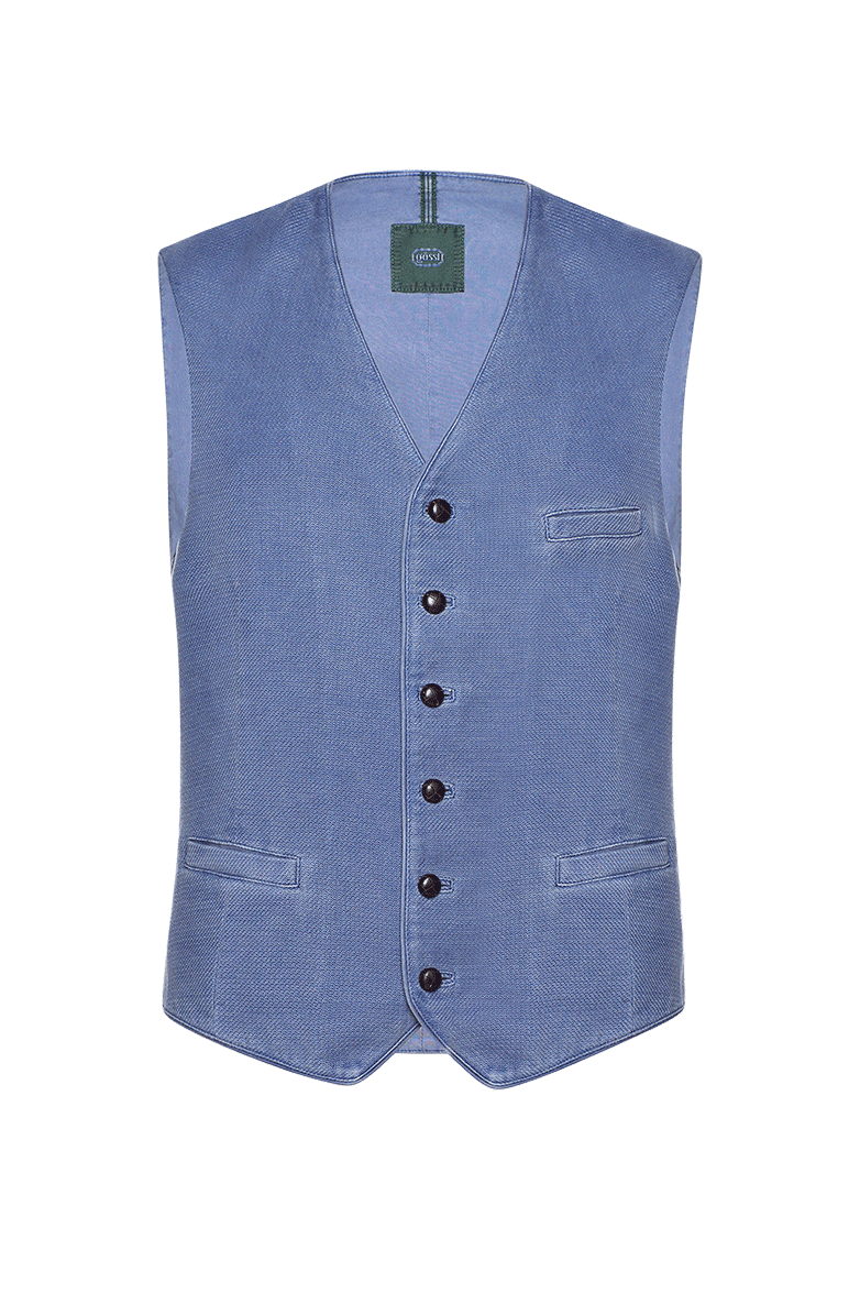 g-ssl-patina-gilet-herren-leinen-gilet-blau-mit-seidenfutter image 1