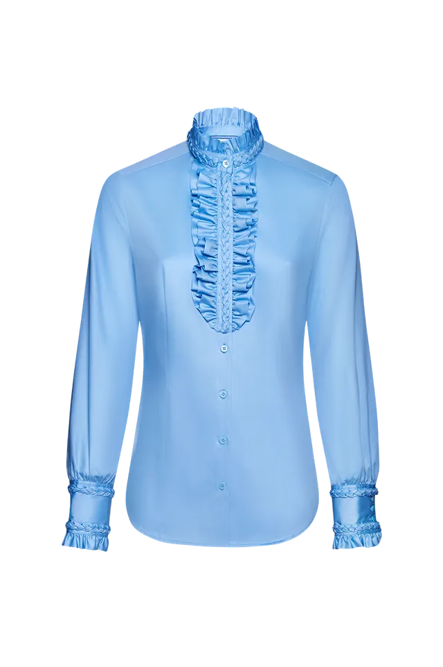 g-ssl-bluse-geflochtenes-meisterst-ck-blau image 1